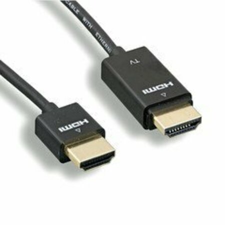 Ultra-Slim Active HDMI Cbl, High-Speed with Ethernet , RedMere chipset, 4K@30Hz, 36AWG, black, 3ft -  SWE-TECH 3C, FWT10V3-48103